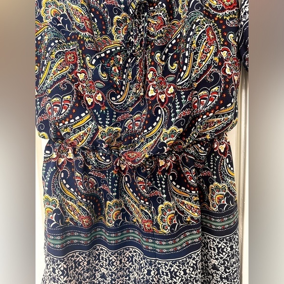 Women’s rompers City triangle cold shoulder paisley romper size L - Picture 6 of 6